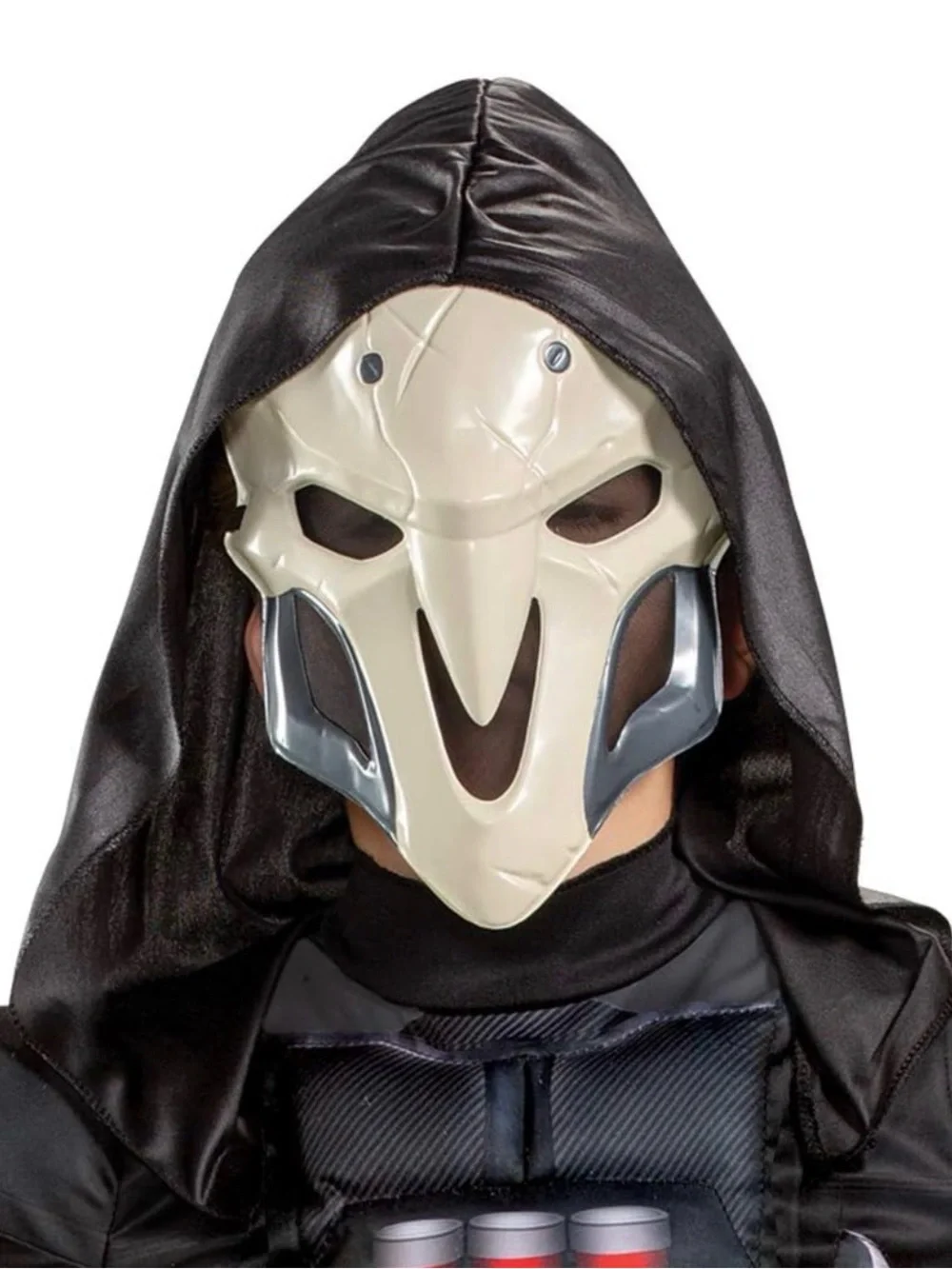 Overwatch Reaper Size SM 4-6YRS Kids Halloween Costume w/ Mask Complete Set EUC